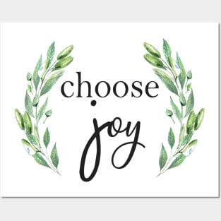 Choose Joy, Inspirational quote Posters and Art